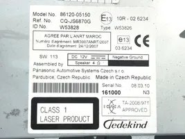 Toyota Avensis T270 Unità principale autoradio/CD/DVD/GPS 86120-05150