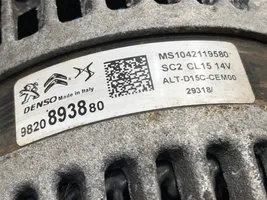 Opel Crossland X Generatore/alternatore 9820893880