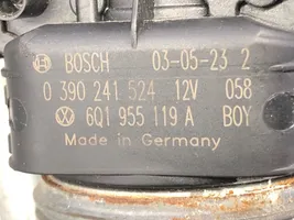 Volkswagen Polo IV 9N3 Tringlerie et moteur d'essuie-glace avant 6Q1955119A