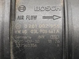 Volkswagen Golf VII Измеритель потока воздуха 0281002956