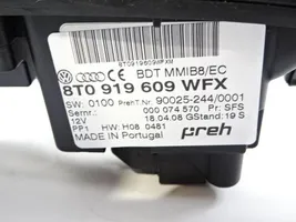 Audi A4 S4 B8 8K Centrinės konsolės valdymo blokas 8T0919609WFX