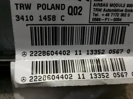 Mercedes-Benz S W222 Poduszka powietrzna Airbag fotela A2228604402