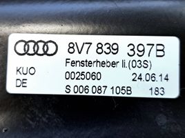Audi A3 S3 8V Takaoven ikkunan nostin moottorilla 8V7839397B
