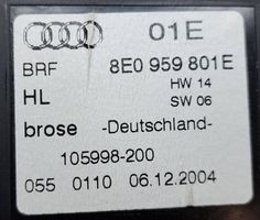 Audi A4 S4 B7 8E 8H Takaoven ikkunan nostin moottorilla 8E0959801E