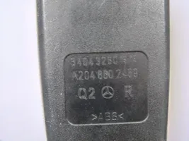 Mercedes-Benz C W204 Klamra przedniego pasa bezpieczeństwa A2048602469