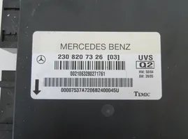 Mercedes-Benz SL R230 Unité de commande / module de toit ouvrant A2308207326