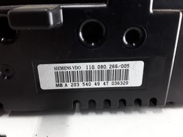 Mercedes-Benz C W203 Spidometrs (instrumentu panelī) 110080266005