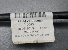 Honda Civic IX Cavo comando del freno a mano/freno di stazionamento 47560TV0E020M1