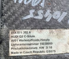 Audi Q2 - C-pilarin verhoilu 81A071352A