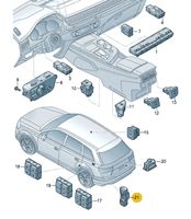 Audi Q7 4M Interruttore luci interne 8V0915211