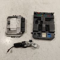 Citroen C4 I Engine ECU kit and lock set 9661204380