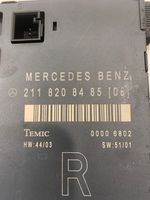 Mercedes-Benz E W211 Unité de commande module de porte 2118208485