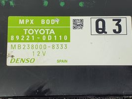 Toyota Yaris Sterownik / Moduł komfortu 892210D110