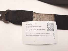 Volkswagen Transporter - Caravelle T5 Third row seat belt 7M3857812C