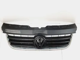 Volkswagen Transporter - Caravelle T5 Grille calandre supérieure de pare-chocs avant 7H5807101