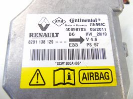 Renault Wind Sterownik / Moduł Airbag 8201138129