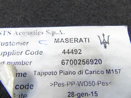 Maserati Ghibli Doublure de coffre arrière, tapis de sol 6700256920