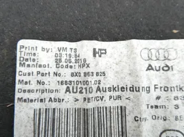 Audi A1 Isolation acoustique et thermique pour capot 8X0863825