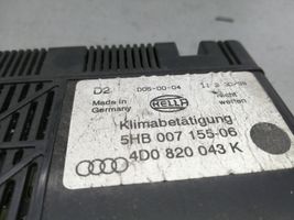 Audi A8 S8 D2 4D Unité de contrôle climatique 4D0820043K