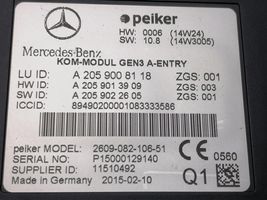 Mercedes-Benz CLA C117 X117 W117 Bluetoothin ohjainlaite/moduuli A2059008118