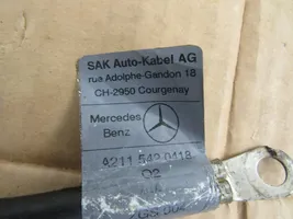 Mercedes-Benz E W211 Cavo negativo messa a terra (batteria) A21154204182