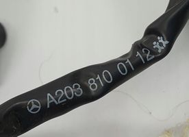 Mercedes-Benz C AMG W203 Häikäisysuojan kiinnityskoukun kiinnike A2038100112