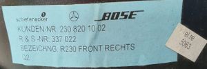 Mercedes-Benz SL R230 Aukšto dažnio garsiakalbis (-iai) priekinėse duryse 2308201002