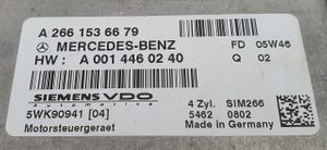 Mercedes-Benz A W169 Variklio valdymo blokas A2661536679