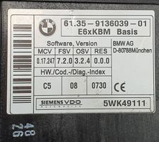 BMW 6 E63 E64 Comfort/convenience module 9136039