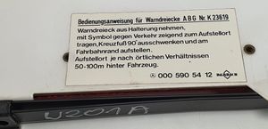 Mercedes-Benz 190 W201 Emergency warning sign 0005905412