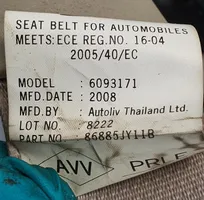 Renault Koleos I Front seatbelt 86885JY11B
