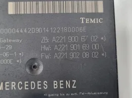 Mercedes-Benz S W221 Oven keskuslukituksen ohjausyksikön moduuli A2219020802