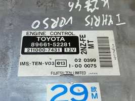 Toyota Yaris Verso Sterownik / Moduł ECU 2110007431