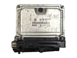 Volkswagen Polo IV 9N3 Kit centralina motore ECU e serratura 0281012195