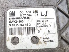 Opel Zafira B Kit calculateur ECU et verrouillage 5WK9463