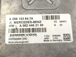 Mercedes-Benz A W169 Komputer / Sterownik ECU i komplet kluczy 5WK90954