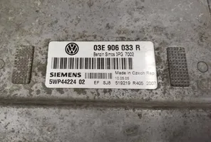 Volkswagen Polo IV 9N3 Kit centralina motore ECU e serratura 5WP44224