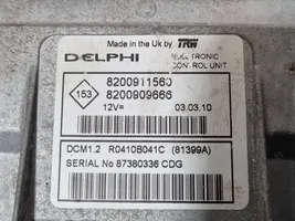 Renault Clio III Komputer / Sterownik ECU i komplet kluczy 8200909666