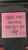 Audi A8 S8 D2 4D Bouton interrupteur programme de stabilité ESP 4D0927134