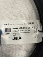 BMW 3 F30 F35 F31 Gumowa uszczelka drzwi tylnych / na karoserii 7258336