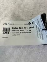 BMW 3 F30 F35 F31 Tuulilasi tuulilasinpesimen pumppu 13264011