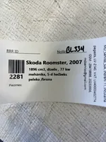 Skoda Roomster (5J) Przycisk / Przełącznik ogrzewania szyby przedniej / czołowej 5J0959621