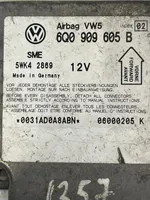 Volkswagen PASSAT B5 Unidad de control/módulo del Airbag 6Q0909605B