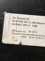 Volkswagen PASSAT B7 Schowek deski rozdzielczej / Komplet 3AB857097F