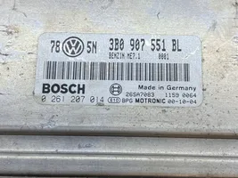 Volkswagen PASSAT B5.5 Kit centralina motore ECU e serratura 3B0907551BL