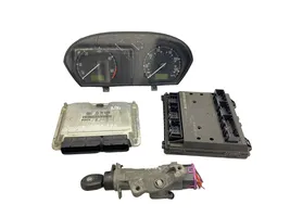 Skoda Fabia Mk1 (6Y) Komputer / Sterownik ECU i komplet kluczy 0281010861