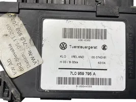 Volkswagen Touareg I Silniczek podnoszenia szyby drzwi tylnych 7L0959795A