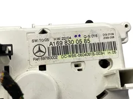 Mercedes-Benz A W169 Ilmastoinnin ohjainlaite A1698300585