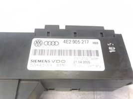 Audi A8 S8 D3 4E Interruttore a pulsante start e stop motore 4E2905217
