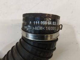 Mercedes-Benz CLK A208 C208 Tube d'admission de tuyau de refroidisseur intermédiaire A1110980483